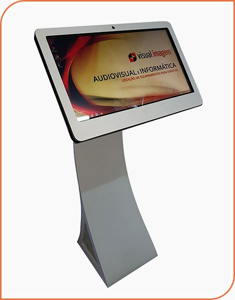 Aluguel de Totem Curvo para eventos.